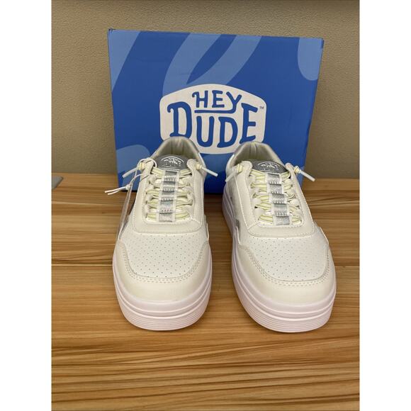 Hey Dude Womens Sneakers White Size US 7 - Picture 2 of 7